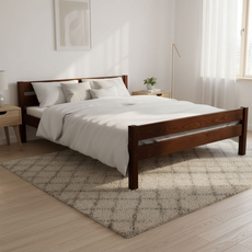 Pat matrimonial Transilvan, Sally, Lemn Masiv, Model 3/2, 160x200 cm, Nuc