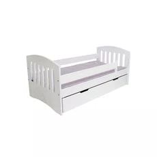 Kids Bed, Simba, Transilvan, Solid Wood, 80x160 cm, White