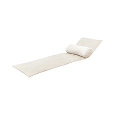 Perne pentru Banca Transformabila in Sezlong Solana, 2 in 1, Transilvan, 2 Piese, Material Plush, 100x65x4 cm si 200x65x2 cm, Bej