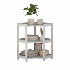 Raft Elisse Transilvan, 3 polite, Colt Interior, 60x60x88 cm, Gri
