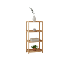 Shelf Elisse, Transilvan, 4 Levels, Solid Wood, 60x39x127 cm, Lacquered