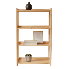 Shelf Elisse, Transilvan, 4 Levels, Solid Wood, 80x39x127 cm, Lacquered