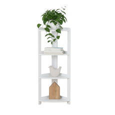 Raft Elisse Transilvan, 4 polite, Colt Exterior, 37x37x127 cm, Alb