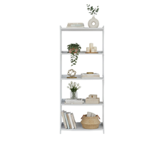 Shelf Elisse, Transilvan, 5 Levels, Solid Wood, 60x39x165 cm, Grey