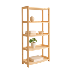 Raft Elisse Transilvan, 5 polite, 80x39x165 cm, Natur