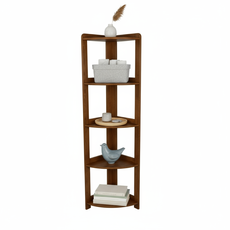 Clone of Clone of Transilvan polcrendszer, Elisse, 5 polcos, Külső sarok, 37x37x165 cm, Szürke