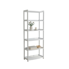Raft Elisse Transilvan, 6 polite,  80x39x203 cm, Gri