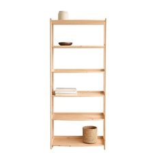 Raft Elisse Transilvan, 6 polite, 80x39x203 cm, Natur
