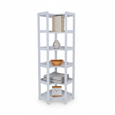 Raft Elisse Transilvan, 6 polite, Colt Interior, 60x60x203 cm, Gri