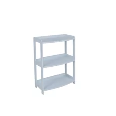 Shelf Elisse, Transilvan, 3 Levels, Solid Wood, 60x39x88 cm, Grey
