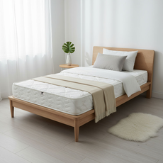 Saltea Ortopedica Transilvan, SweetDreams, Hipoalergenic, Spuma Poliuretanica, Arcuri Bonell, Buton de Aerisire, Textil Ecologic, 90x200x20 cm, Alb