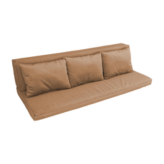 Saltele si Perne pentru Pat Transformabil in Canapea, Modena, 3 in 1, Pat de o Persoana, Pat Matrimonial, Canapea Extensibila, Transilvan, 2 Saltele si 3 Perne Incluse, 80x200 cm, Maro
