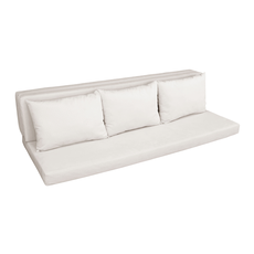 Saltele si Perne pentru Pat Transformabil in Canapea, Modena, 3 in 1, Pat de o Persoana, Pat Matrimonial, Canapea Extensibila, Transilvan, 2 Saltele si 3 Perne Incluse, 80x200 cm, Bej