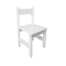Scaun Milo, Pentru Copii, Transilvan, Lemn Masiv, 62x30x30 cm, Alb