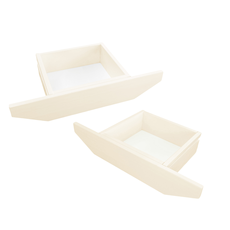 Set 2 Sertare pentru Masa Transformabila Hugo, Masa de Cafea si Masa Dining, 2 in 1, Transilvan, Lemn Masiv, 62x33x12 cm, Beige