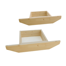 Set 2 Sertare pentru Masa Transformabila Hugo, Masa de Cafea si Masa Dining, 2 in 1, Transilvan, Lemn Masiv, 62x33x12 cm, Lacuit