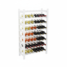 Clone of Transilvan Borospolc, Masszív fából, 120x70x29 cm, 56 palacknak, 8 polc, Natúr