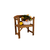 Garden Bench Emy, Transilvan, 1 Person, Solid Wood, 71x81x45 cm, Golden Oak