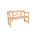 Garden Bench Emy, Transilvan, 2 People, Solid Wood, 125x81x45 cm, Lacquered