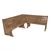 Corner Seat Spring, Transilvan, Premium, Solid Wood, Elegant Carved Design, 195x195 cm, Brown