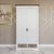 Dulap Milano Collection, Transilvan, 2 Usi, 2 Sertare, MDF si Lemn Masiv, 119x61x220 cm, Alb si Stejar Natur