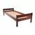 Single Bed Sally, Transilvan, Solid Wood, Model 2/2, 90x200 cm, Cherry