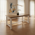 Masa Dining, Verona Collection, Transilvan, MDF si Lemn Masiv, 8 Persoane, 200x100x78 cm, Alb si Stejar Natur