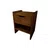 Nightstand Luna, Transilvan, Solid Wood, 45x35x30 cm, Walnut