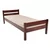 Single Bed Sally, Transilvan, Solid Wood, Model 3/2, 90x200 cm, Cherry