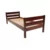 Single Bed Sally, Transilvan, Solid Wood, Model 3/3, 80x200 cm, Cherry