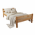 Single Bed Sally, Transilvan, Solid Wood, Model 3/2, 90x200 cm, Lacquered