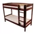 Bunk Bed Sally, Transilvan, Solid Wood, 90x200 cm, Cherry