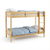Bunk Bed Sally, Transilvan, Solid Wood, 80x200 cm, Natural Wood