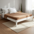 Double Bed Sally, Transilvan, Solid Wood, Model 2/1, 140x200 cm, White