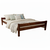 Double Bed Sally, Transilvan, Solid Wood, Model 2/2, 160x200 cm, Walnut
