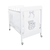 Baby Bed, BabyDreams, Cielo, Drawer, Solid Wood, Italian Design, 133x71x106 cm, White-Grey