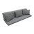 Saltele si Perne pentru Pat Transformabil in Canapea, Modena, 3 in 1, Pat de o Persoana, Pat Matrimonial, Canapea Extensibila, Transilvan, 2 Saltele si 3 Perne Incluse, 80x200 cm, Gri