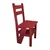 Ladder Chair, 2 in 1, Folding, Duplex, Solid Wood, Step Up, Transilvan, 90x42 cm, Cherry