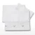 Set Lenjerie Bebelusi, Amore, BabyDreams, 3 Piese, Material Premium, Bumbac, 125x65 cm, Alb
