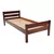 Single Bed Sally, Transilvan, Solid Wood, Model 3/2, 80x200 cm, Cherry