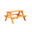 Kids' Bench Niki, Transilvan, Picnic Table, Solid Wood, 90x50x81 cm, Red