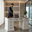 Birou Torino Collection, Transilvan, 6 Sertare, 1 Dulap, MDF si Lemn Masiv, 160x65x81 cm, Alb 