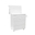 Comoda Bebe Mia, BabyDreams, Transilvan, Lemn Masiv, Salteluta si Cadita Inclusa, 82x49x102 cm, Alb
