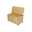 Kids Storage Box, Simba, Transilvan, Solid Wood, 74x41x39 cm, White