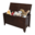 Storage Box Toy, Transilvan, Solid Wood, 90x40x50 cm, Walnut