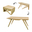 Transformable Table Hugo, Coffee Table & Dining Table, 2 in 1, 2 Drawers, Transilvan, Solid Wood, 86x70x50 cm and 168x70x82 cm, White