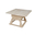 Table Spring, Transilvan, Premium, Solid Wood, Elegant Carved Design, 117x117 cm, White-Lacquered