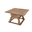 Table Spring, Transilvan, Premium, Solid Wood, Elegant Carved Design, 117x117 cm, White-Lacquered