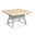 Table Spring, Transilvan, Premium, Solid Wood, Elegant Carved Design, 117x117 cm, Natural Wood
