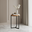 Masuta Laterala Rotunda, New York Collection, Transilvan, Lemn Masiv Stejar, 3 Picioare Metalice, 30x30x55 cm, Stejar Natur si Negru